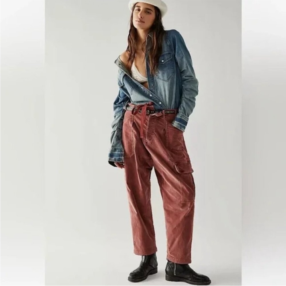 NEW Free People Bay To Breakers Corduroy Pants Size XS